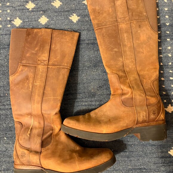 Timberland Leather Boots Size 9 - Picture 2 of 7